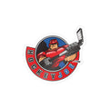 Original full-color Hockey Joe logo on a glossy kiss-cut sticker. Five identical stickers per pack.