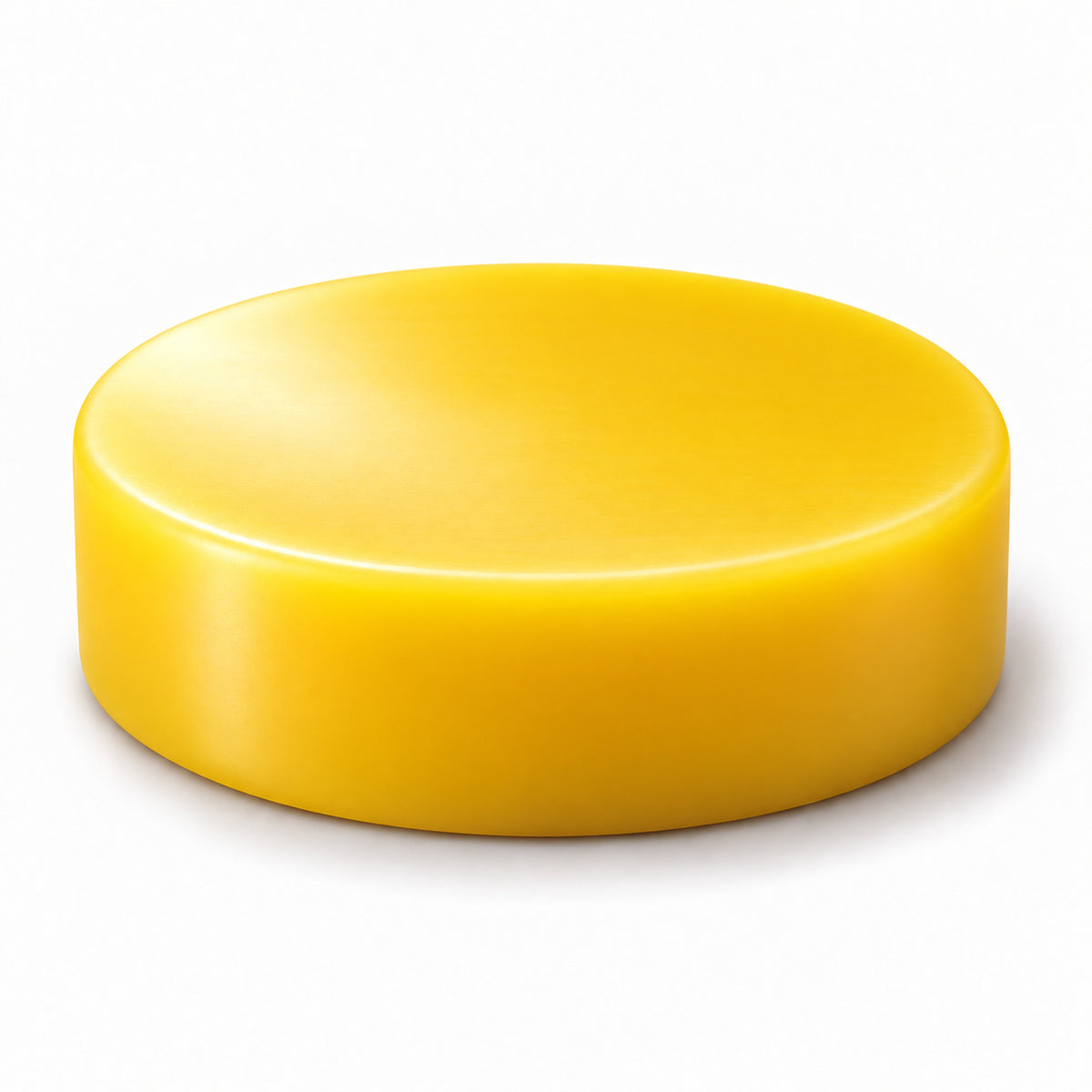 Hockey Joe banana hockey stick wax puck on a white background
