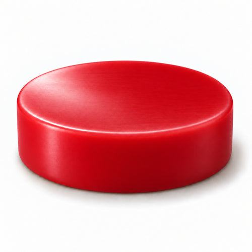 Hockey Joe cherry hockey stick wax puck on a white background