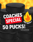 hockey pucks