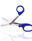 Blue hockey tape scissors