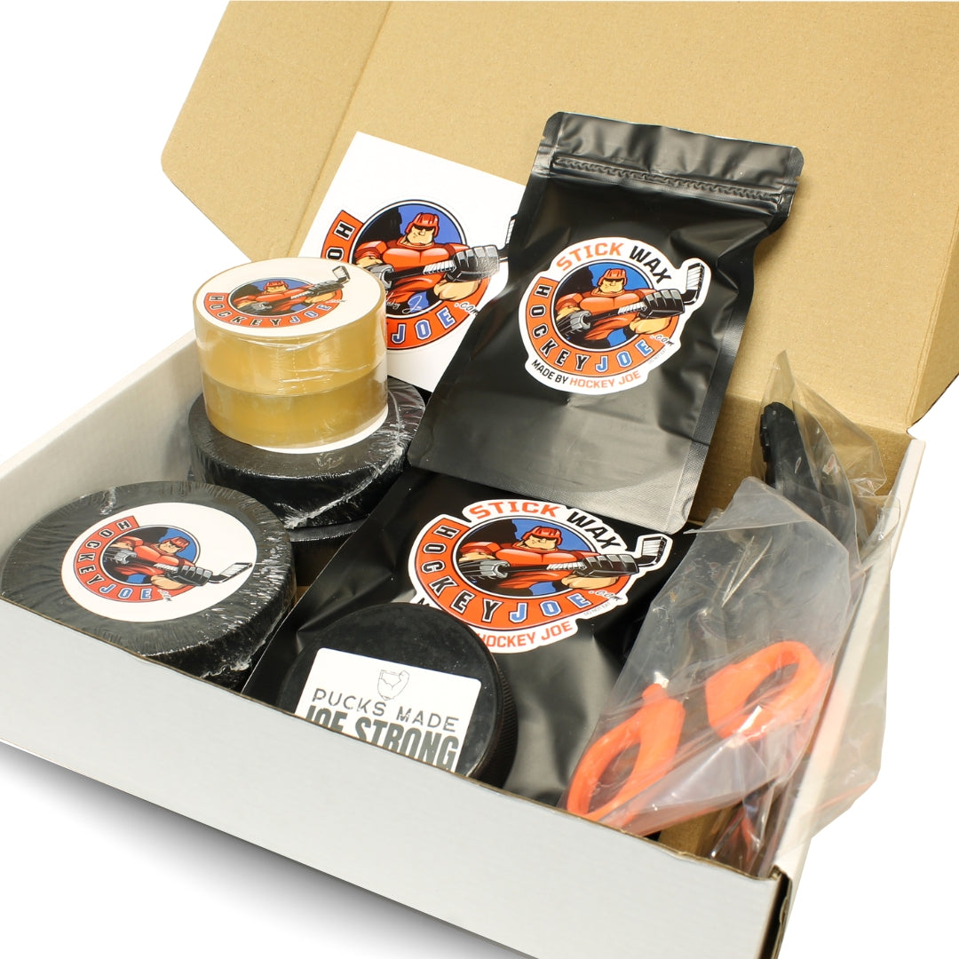 hockey gift box tape wax puck
